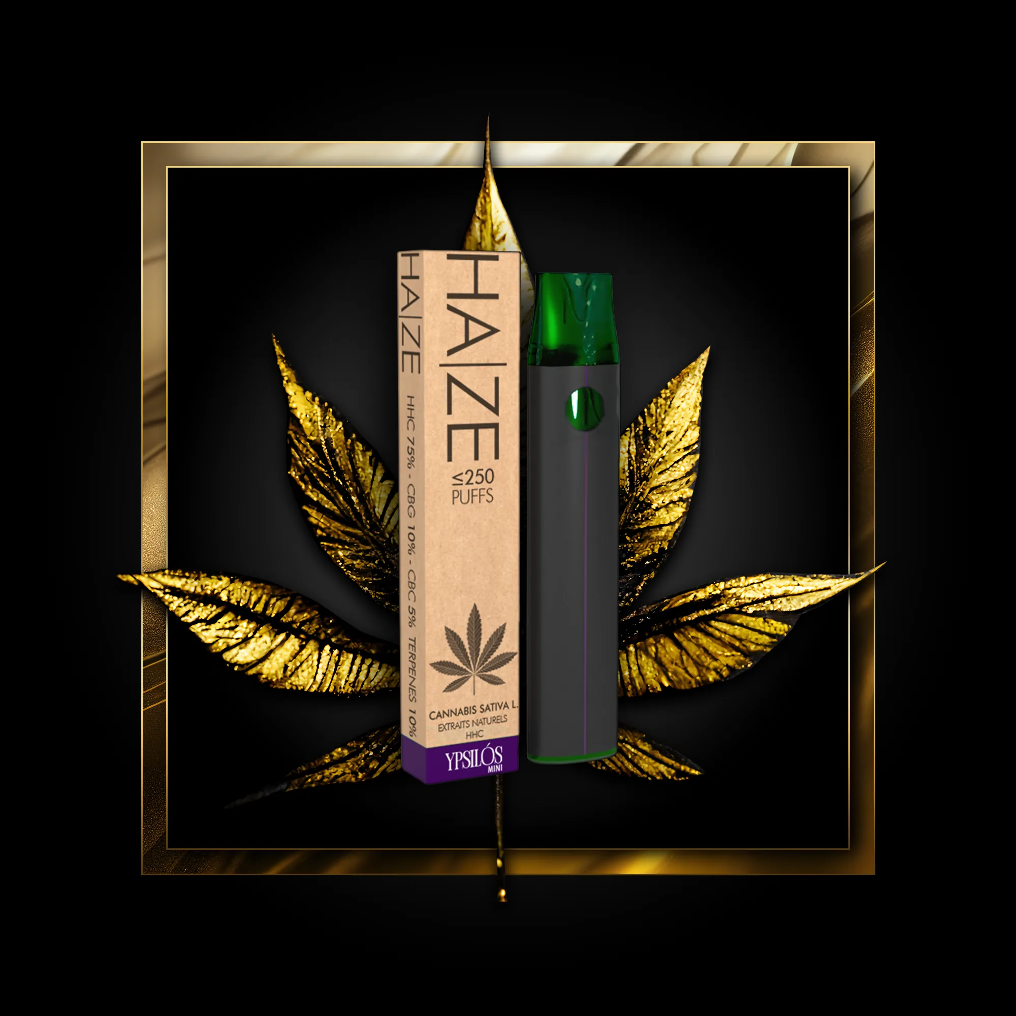 Haze (еднократни) 250 дръпки - 0,50 мл. HHC