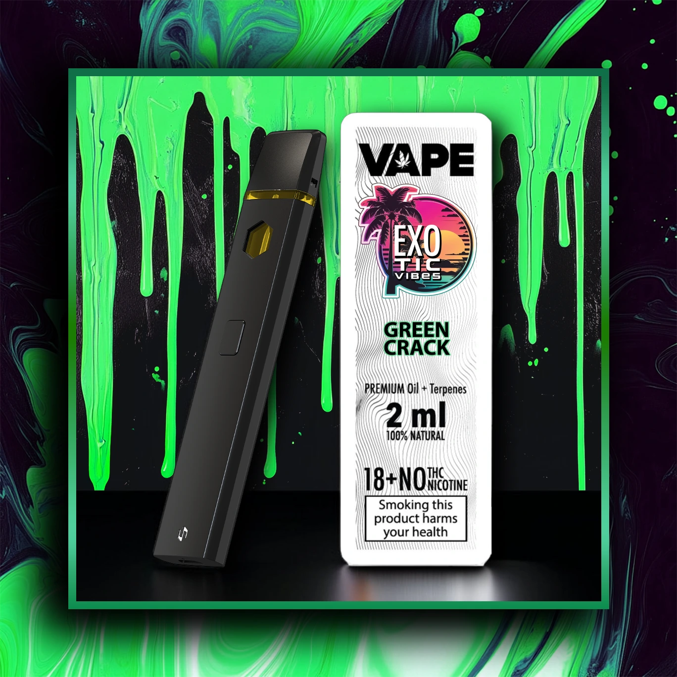 Green Crack HHC Премиум Вейп - 2.00 ml. HHC