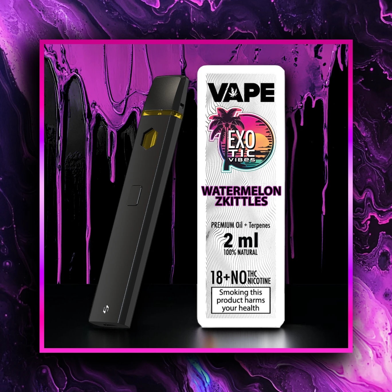 Watermelon Zkittles HHC Премиум Вейп - 2.00 ml. HHC