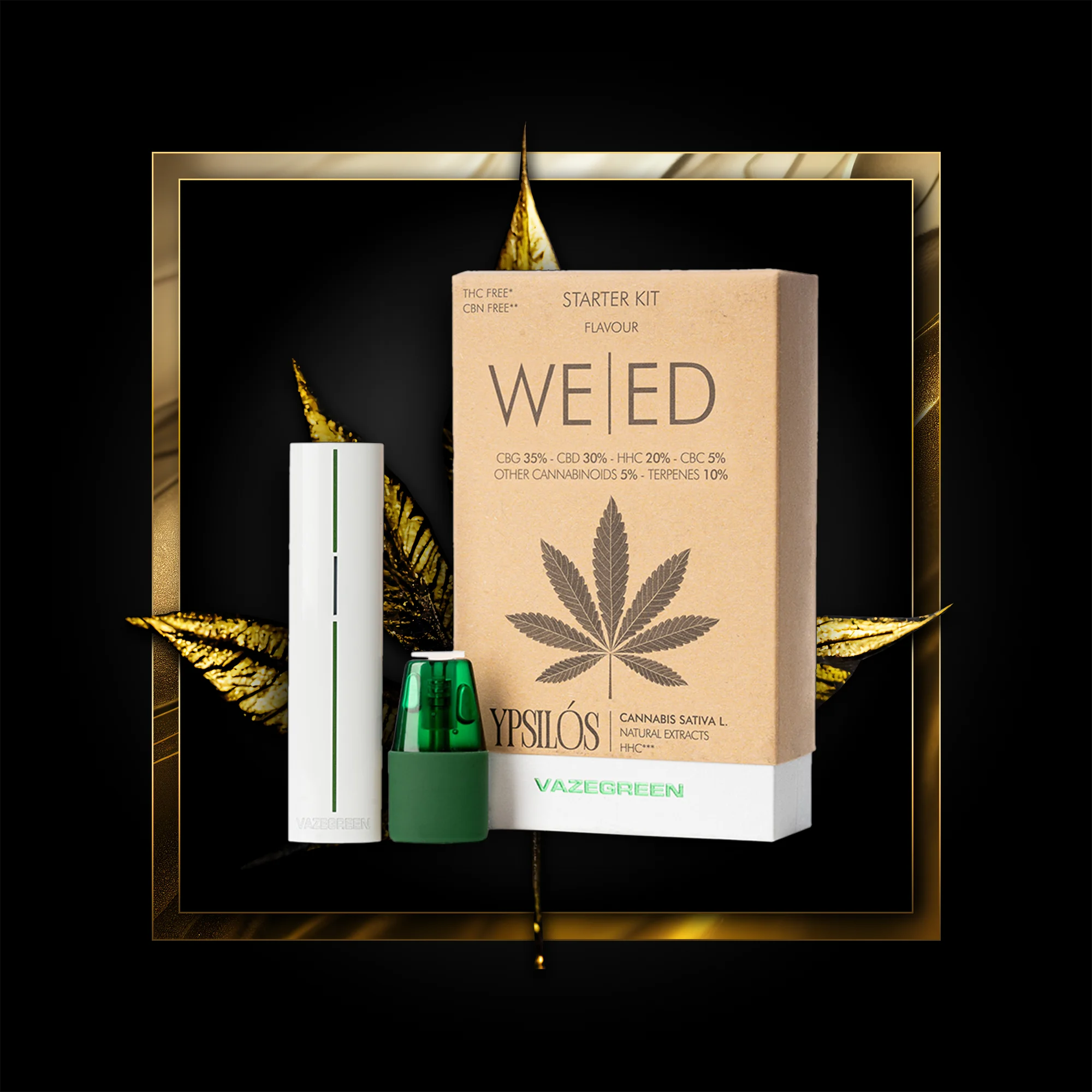 Weed Pen (стартов комплект) 500 дръпки - 1,00 мл. HHC