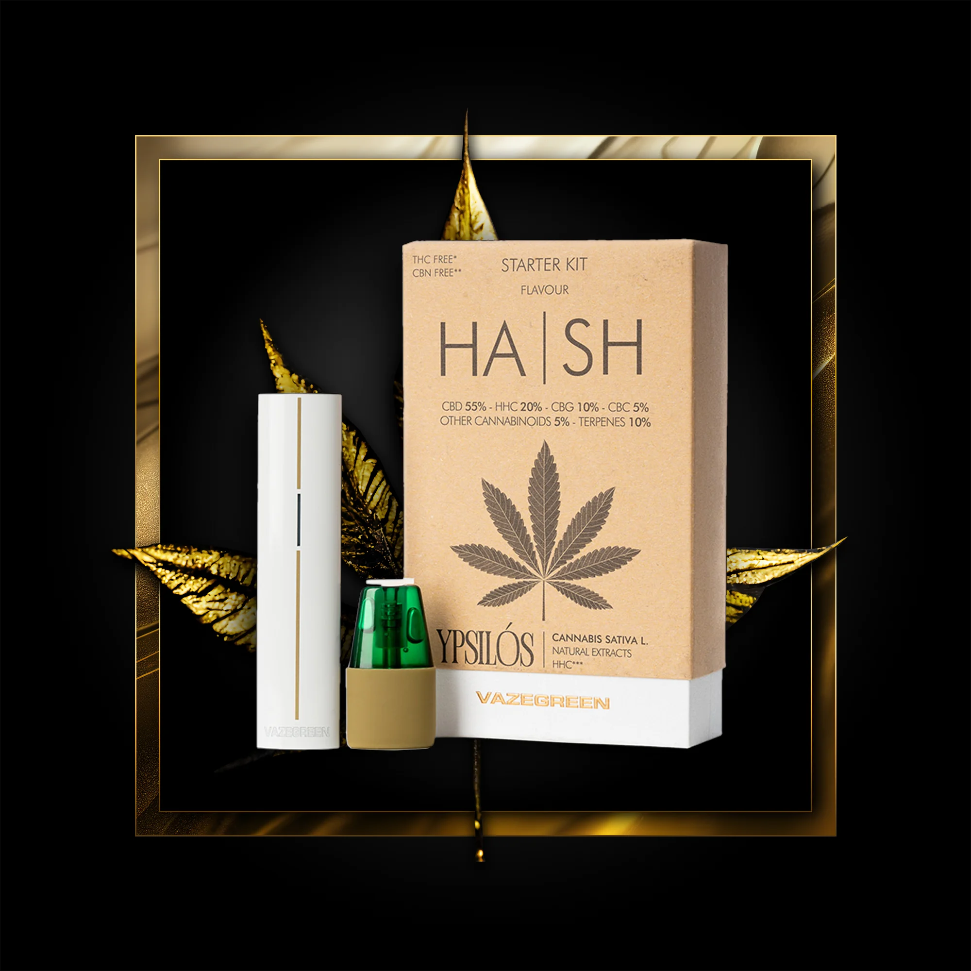 Hash Pen (стартов комплект) 500 дръпки - 1,00 мл. HHC