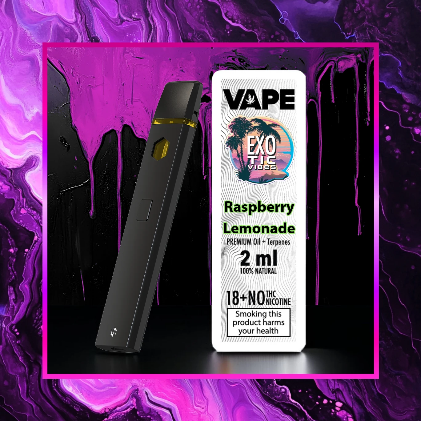 Raspberry Lemonade HCT Премиум Вейп - 2.00 ml. HCT